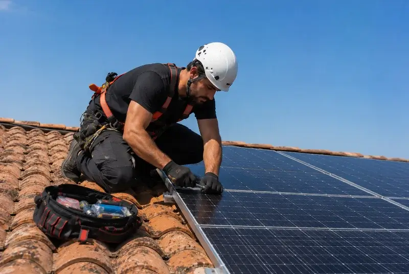 Maintenance et monitoring de panneaux solaires à la Palme